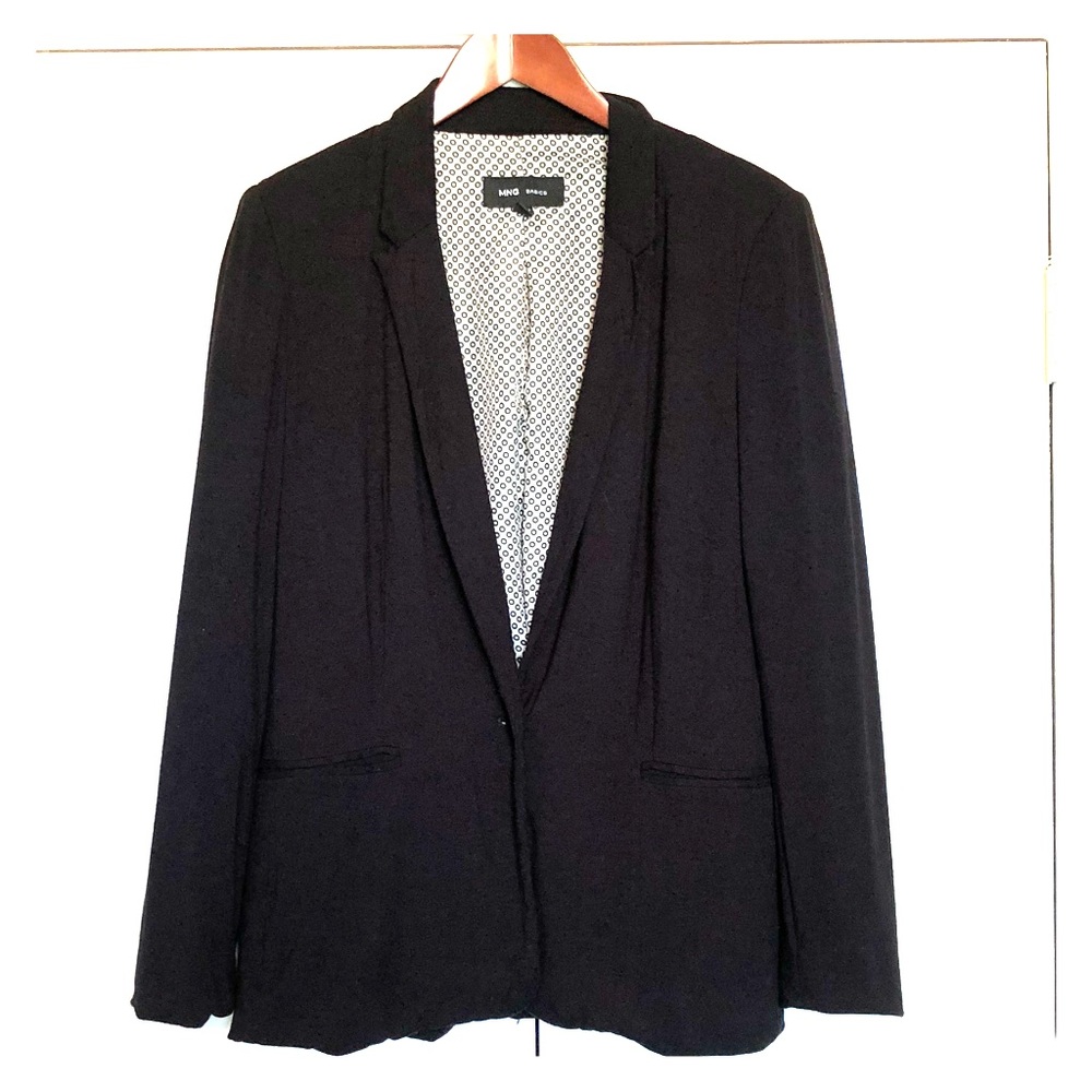 Black boyfriend cut blazer